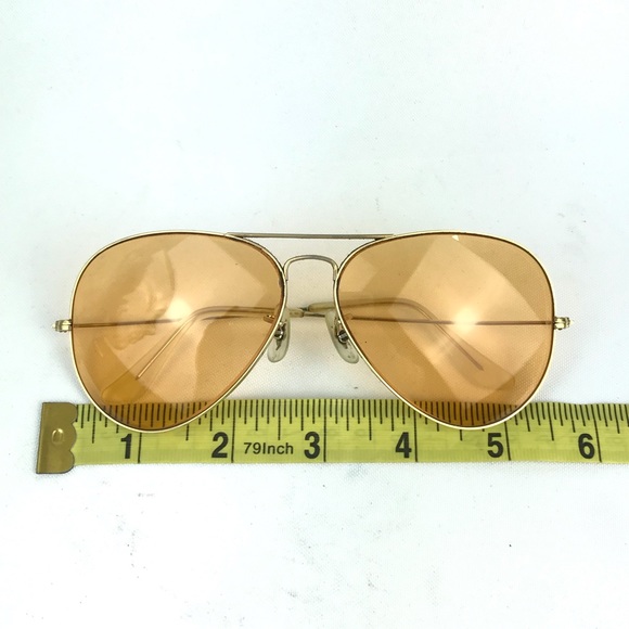 VTG Ray Ban Aviator Sunglasses Gold Retro Oversize - Picture 5 of 8